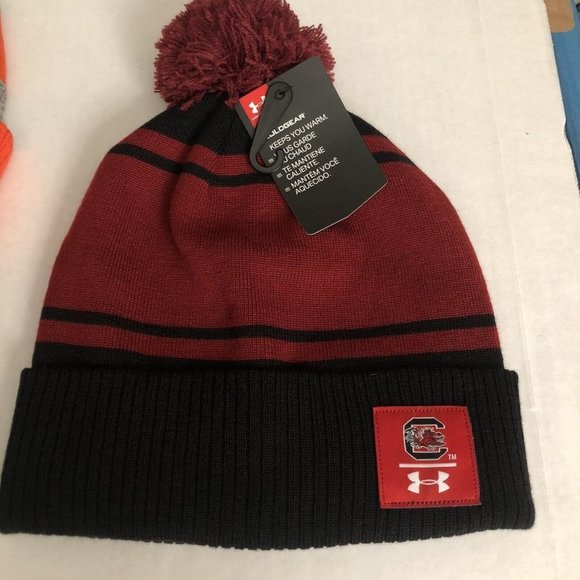 Under Armour Other - South Carolina Gamecocks Under Armour Sideline Cuffed Knit Pom Beanie Hat OSFA